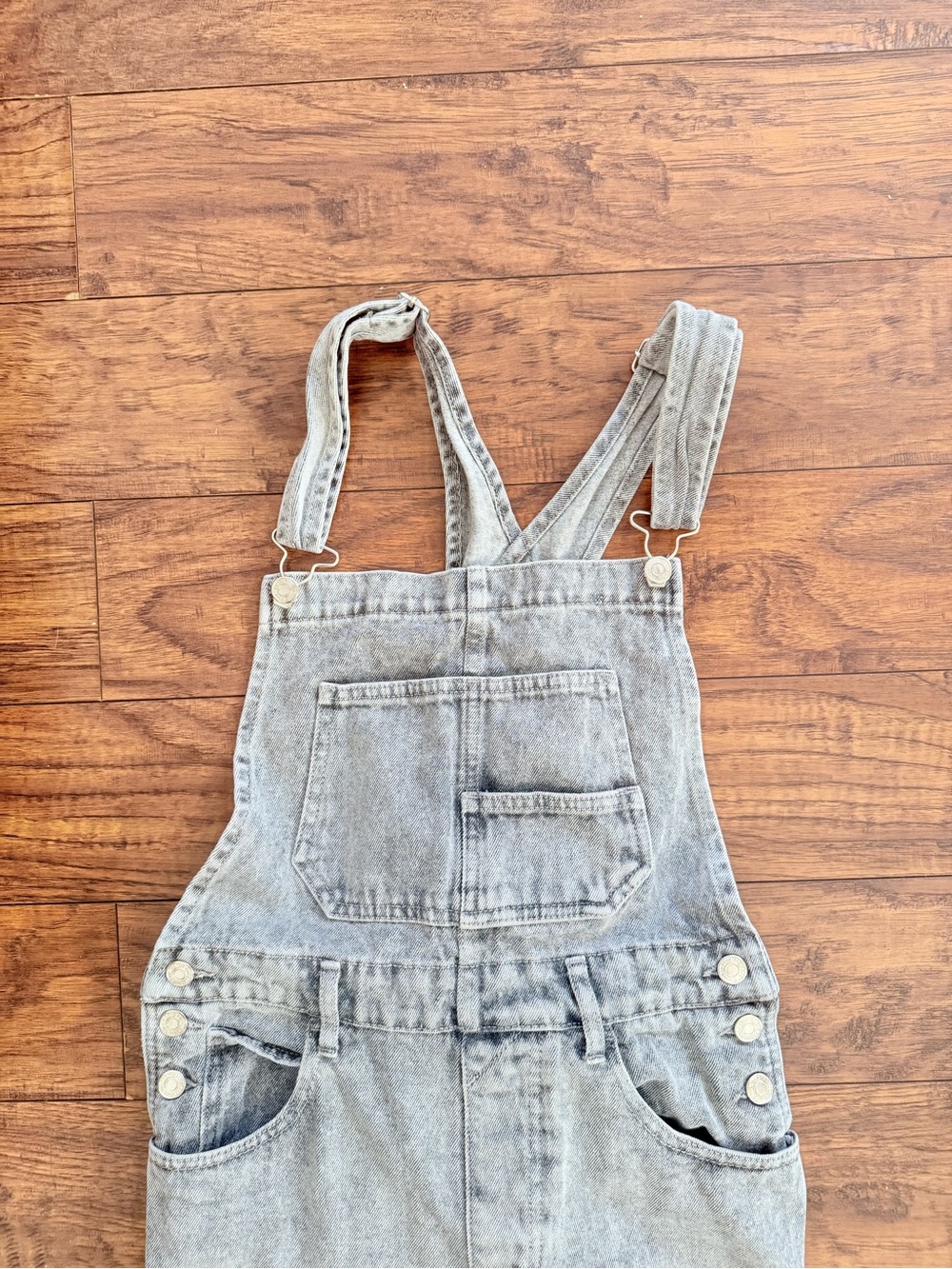 We The Free Ziggy Light Gray Denim Overalls Fall Winter Capsule Free People | S - Picture 4 of 7